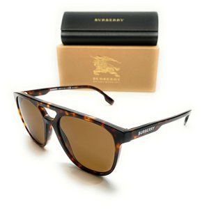 Burberry Men's Dark Havana Brown Sunglasses
